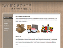 Tablet Screenshot of bournegatepackaging.com